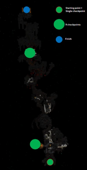 A map of Twisted Treetops.