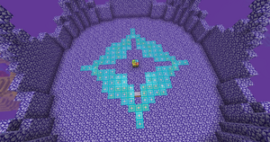 The roof of a Guardian Tower structure.