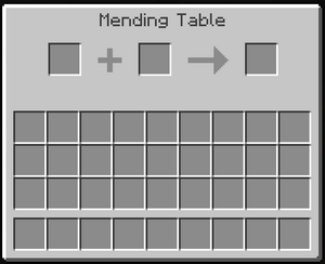 Mending Table GUI