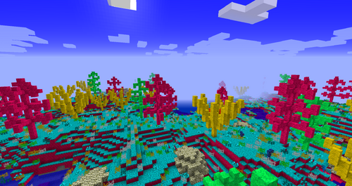 A buffet world with the L'Borean biome, made with the AoA Generic world type.
