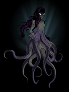 Queen of Monster's tentacled form.