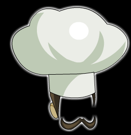 Mustached Chef Hat