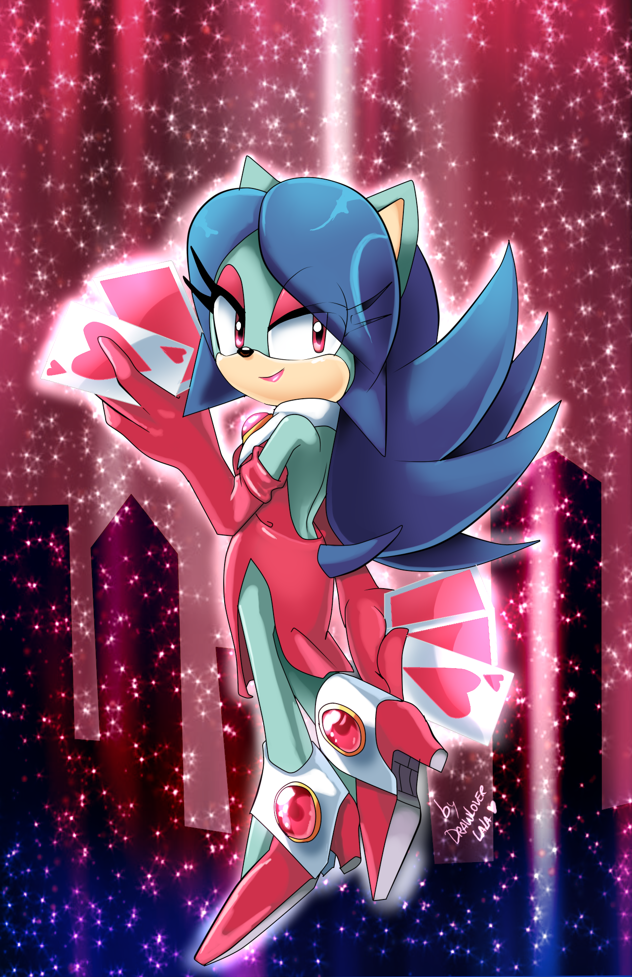 Breezie the hedgehog and Neo Metal Sonic