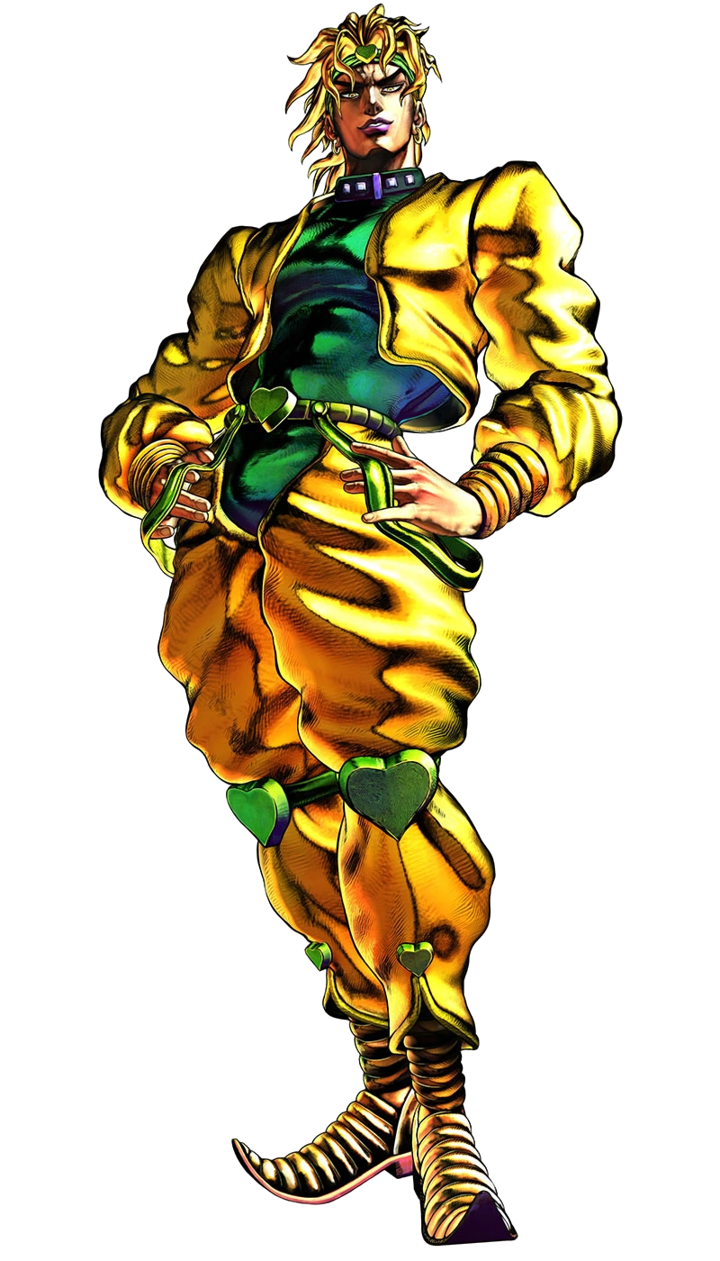 Dio kisses base, male anime character transparent background PNG clipart