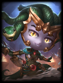 T Medusa Chibi Card