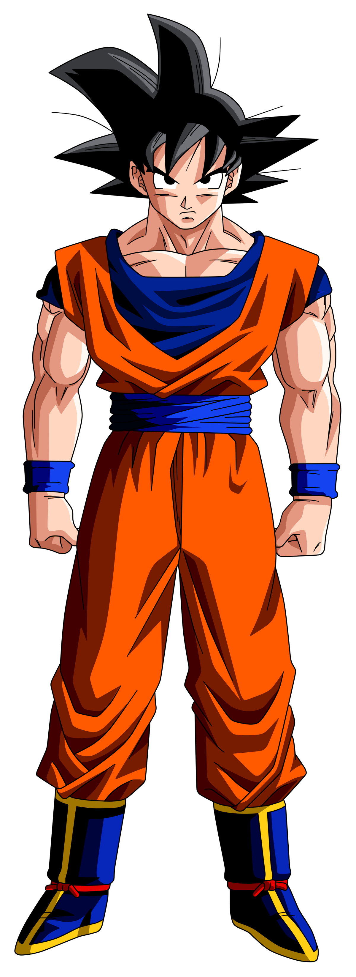 Goku SSJ Namek Damaged transparent background PNG clipart