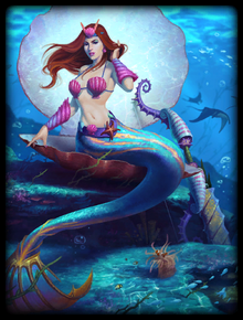 T Medusa Mermaid Card