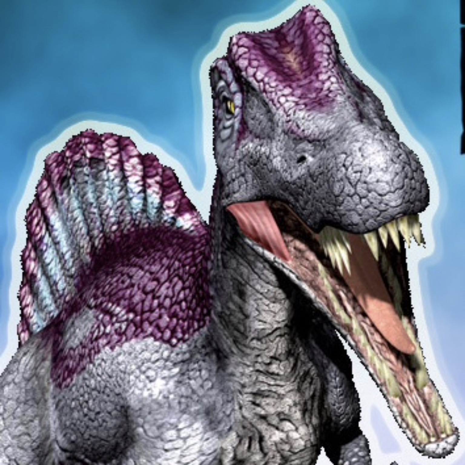 dinosaur with a spiny back