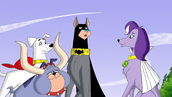 Ace with Krypto Bull Dog and Brainy Barker