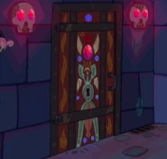 La porta dell' Occhio di Cristallo (che Finn non riesce ad aprire)