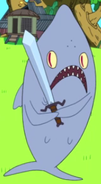 Shark with sword