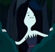 Marceline vede Finn e Jake dalla Foresta