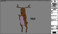 Modelsheet stag withhands