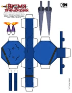 Картонная фигурка по мотивам "Время Приключений"