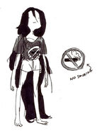 Concept of Marceline's no-smoking outfit