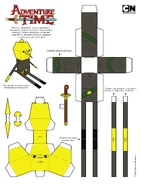 Картонная фигурка по мотивам "Время Приключений"
