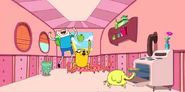 S1e4 finn and jake in tree trunks house