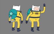 Finn con la tuta di salvataggio -Storyboard-