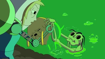 "Джейк Пёс" (скелет справа; альтернативное измерение)