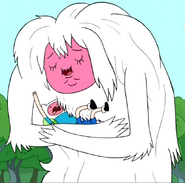 S2e4 red-faced monster holding finn