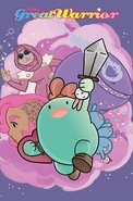 Обложка комикса Help Us! Great Warrior