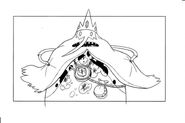 Re Ghiaccio mostra l' Occhio Demoniaco e la Sacca Fantasma -Storyboard Bianco-