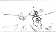 S5e52 Canyon hop around land on seat storyboard