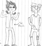 Rough design of Jared (left) and Kurtis (right)