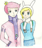 Winter time with fionna and prince gumball by fragile star-d4ogdzs