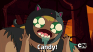 Another picture of Susan's reactions to candy