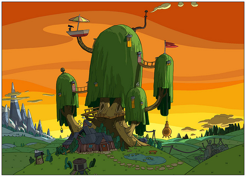 adventure time finn and jake house