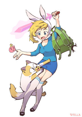 Fionna and cake by stellapupa-d4bem7x