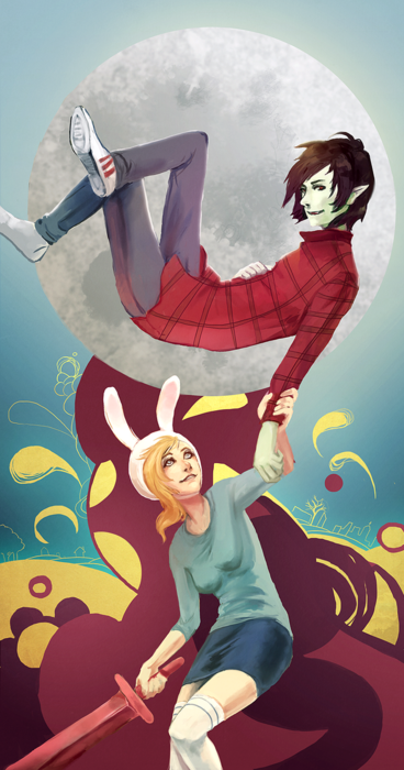 adventure time marshall lee and fionna