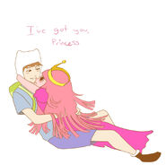 Princess bubblegum and Finn.