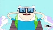Finn with the glasses on
