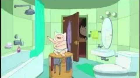 Adventure Time Memory of a Memory Clip singing in the shower