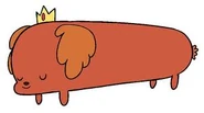 Hot Dog Princess and her crown.