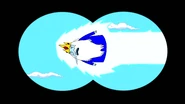 Ice King flying