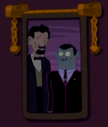 A photo or painting of Hunson Abadeer and Abraham Lincoln hanging in Abadeer's house in "Return to the Nightosphere."