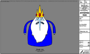 Simon Petrikov now fully transformed into the Ice King.