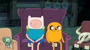 S5e40 Finn, Jake, and BMO sitting