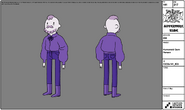 Humanoid Gum Person modelsheet