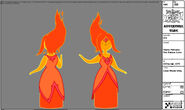 Modelsheet flameprincess - firepalacecolor