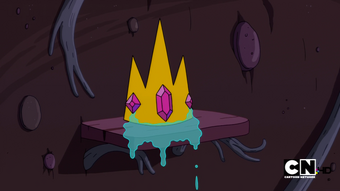 Ice King S Crown Adventure Time Wiki Fandom - gunther steals jewels roblox