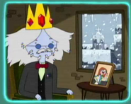 Ice King mutating from the powers of the Ice Crown