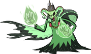 Lich (old design) with magic flames