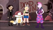 Bonnie bringing Fionna, Cake, and Simon onto her team