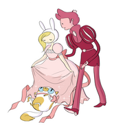 Cake with Fionna and Prince Gumball