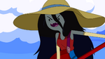 Marceline singing her song to open the door