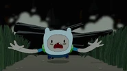 S4 E23 Finn almost getting assaulted by a wooden log